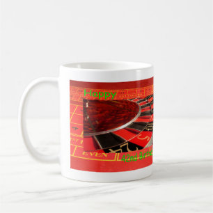 Roulette Wheel Lycklig 42:a födelsedagen Kaffemugg
