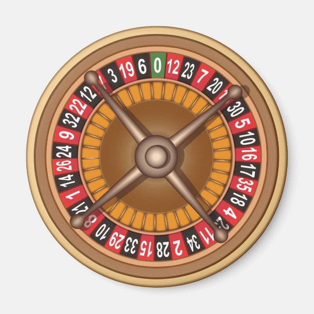 Roulette Wheel-magnet Magnet (Framsidan)