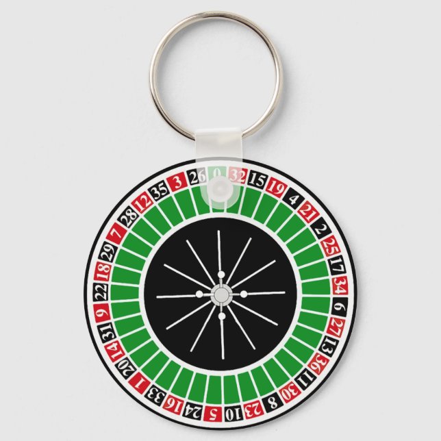 ROULETTE WHEEL NYCKELRING (Framsida)