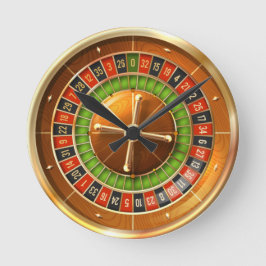Roulette Wheel Round Clock Rund Klocka