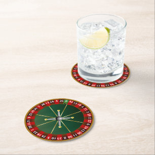 Roulette Wheel Underlägg Papper Rund