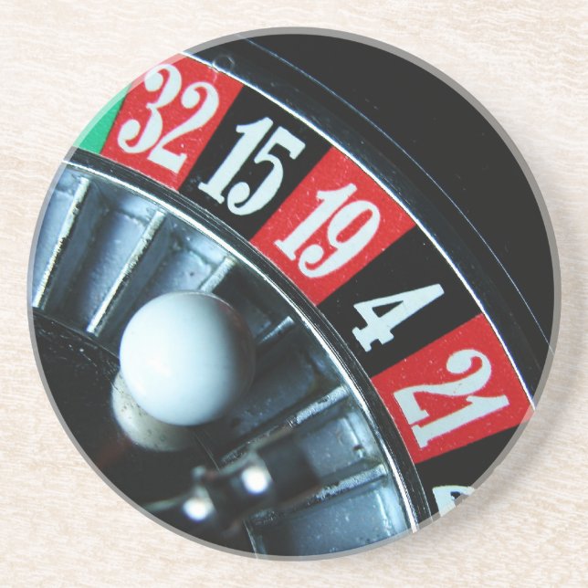 Roulette Wheel Underlägg Sandsten (Framsidan)
