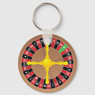 Rouletten rullar Keychain Nyckelring