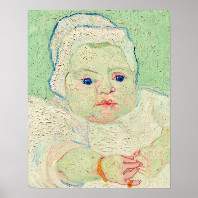 Roulin Baby (1888) av Vincent Van Gogh Poster (Framsidan)