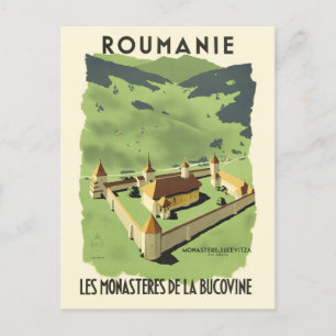 Roumanie Rumänien Vintage affisch 1930-talet Vykort