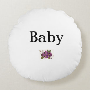 Round Baby Nursery Pillow Rund Kudde
