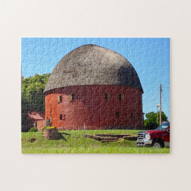 Round Barn Oklahoma. Pussel (Horisontell)