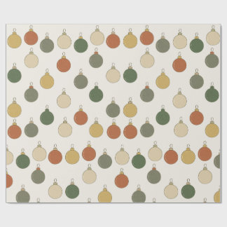 Round Baubles Pattern Presentpapper