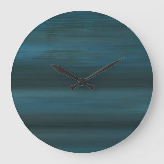 Round Blue Rain Abstract Wall Clock Stor Klocka