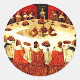 Round Bord - Camelot Runt Klistermärke