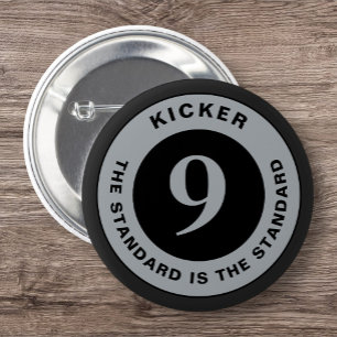 Round Burgh Sports Kicker Clasp Anpassningsbar Vin Knapp
