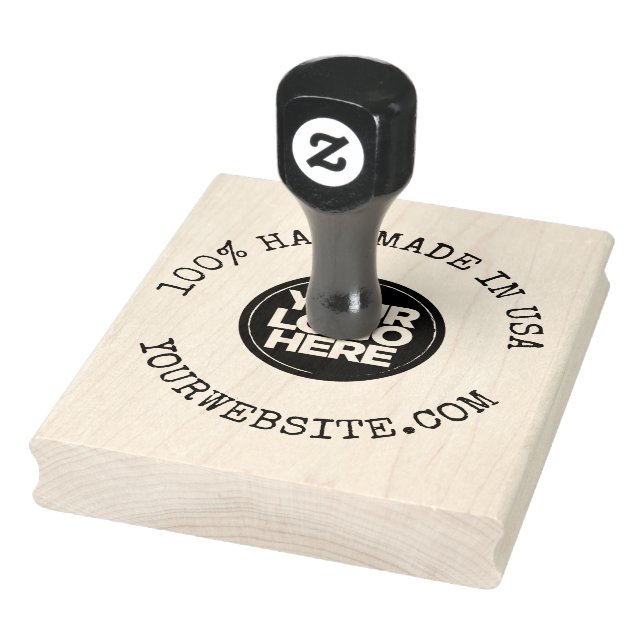Round Business Logotyp Handmade i USA Stämpel (Stämpel)