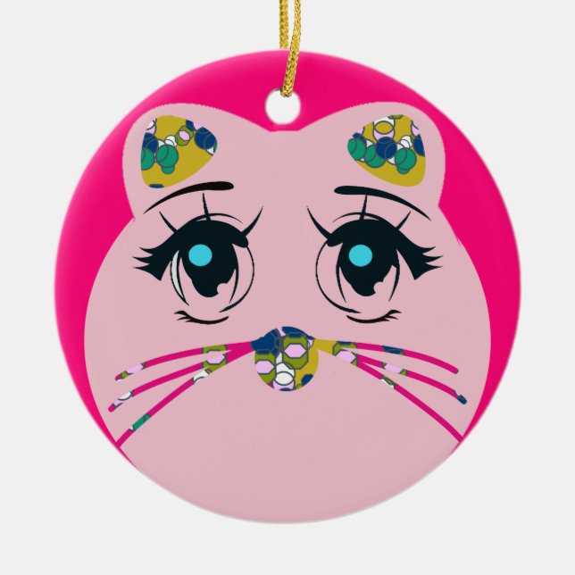 Round Cat Julgran Dekoration (Framsidan)