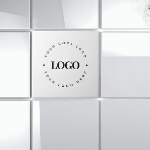 Round Circle Anpassningsbar Business Logotyp Brand Kakelplatta