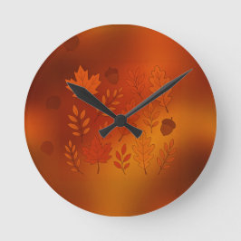 Round clock autumn rund klocka