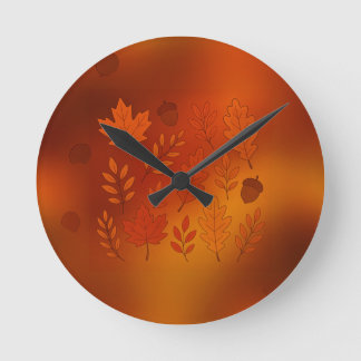 Round clock autumn rund klocka