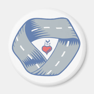 Round CR Road Logotyp Magnet