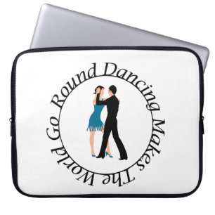 Round Dance Laptop sleeve 15 tum