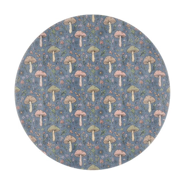 Round Deep Slate Gray Fungi Minimalist Circle (Framsidan)