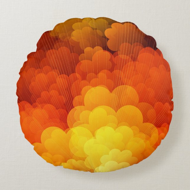 Round Dekorativ kudde (Framsidan)