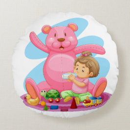 Round Dekorativ kudde