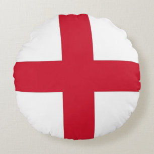 Round Dekorativ kudde med flagga av England, Fören