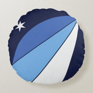 Round Dekorativ kudde med flagga Columbia, SC
