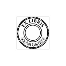 Round Ex Libris Decorative kant