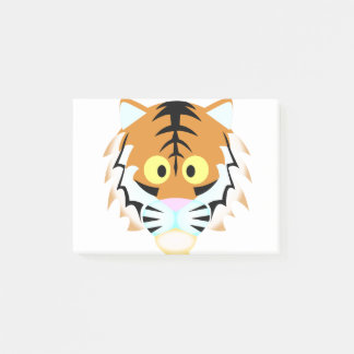 Round Head Tiger Post-it Block