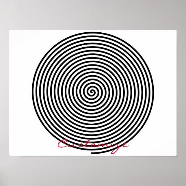 Round Hypnosis Spiral Thunder_Cove Poster (Framsidan)