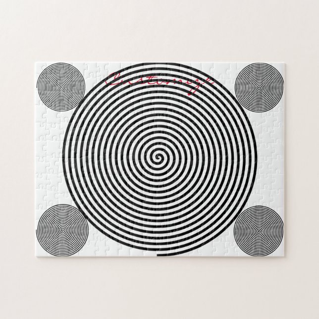 Round Hypnosis Spiral Thunder_Cove Pussel (Horisontell)