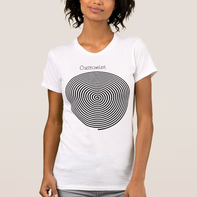 Round Hypnosis Spiral Thunder_Cove T Shirt (Framsida)
