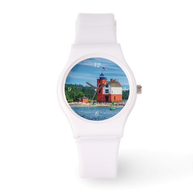 Round Island Lighthouse Armbandsur (Framsida)