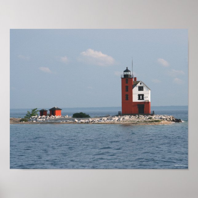 Round Island Lighthouse Poster (Framsidan)