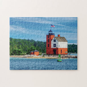 Round Island Lighthouse Pussel