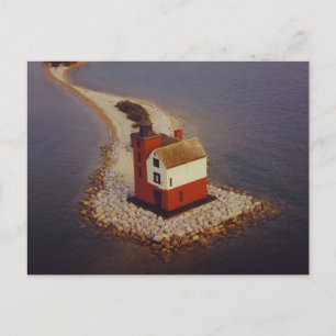Round Island Lighthouse Vykort
