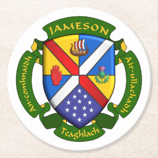 Round JamFam Coster-3 Underlägg Papper Rund