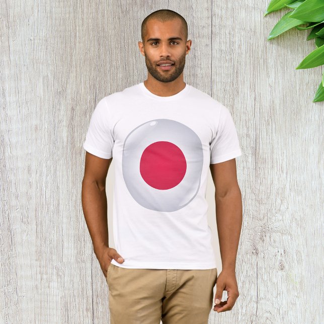 Round Japan Flagga Manar T-Shirt (Skapare uppladdad)