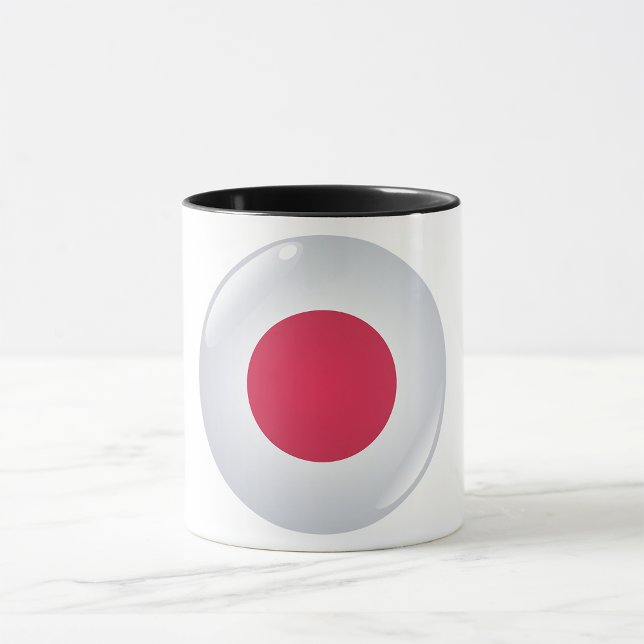 Round Japan Flagga Mugg (Skapare uppladdad)