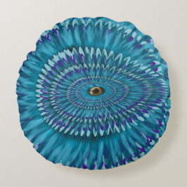 Round Jurassic EYE SEE YOU doodle Rund Kudde