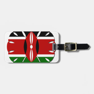 Round Kenyan Motif: En nationell symbol Bagagebricka