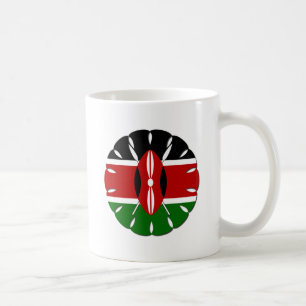 Round Kenyan Motif: En nationell symbol Kaffemugg