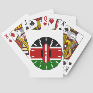 Round Kenyan Motif: En nationell symbol Spelkort