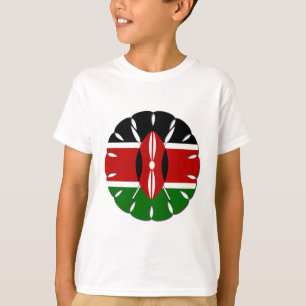 Round Kenyan Motif: En nationell symbol T-shirt