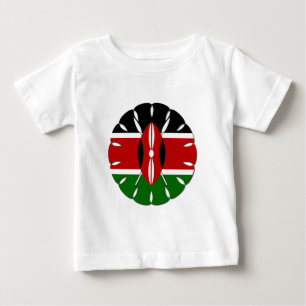 Round Kenyan Motif: En nationell symbol Tee Shirt
