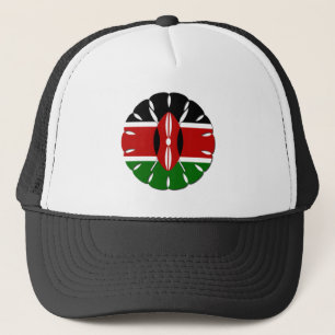 Round Kenyan Motif: En nationell symbol Truckerkeps