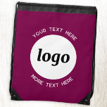 Round Logo Text Promotional Business Magenta Pink Gympapåse<br><div class="desc">Add your own logo and choice of text to this design.  Remove the top or lower text if you prefer.  Minimalist and professional.  Great for a promotional product for your clients and customers. Your logo will be clipped to a white circle.  For other versions,  see the collection.</div>