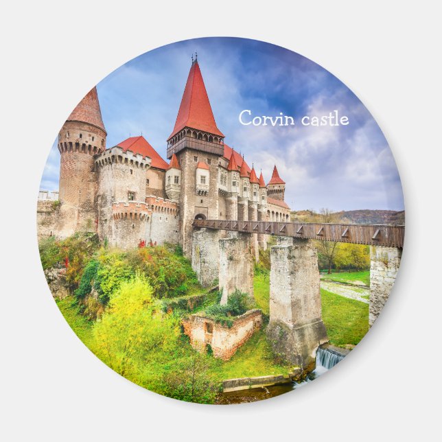 Round Magnet Corvin castle (Framsidan)