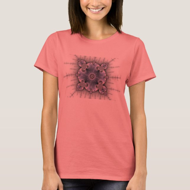 Round Mandelbrot - Fractal T-shirt (Framsida)