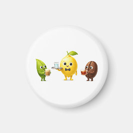 Round Mini Fridge Magnet – Minimal Kitchen Decor